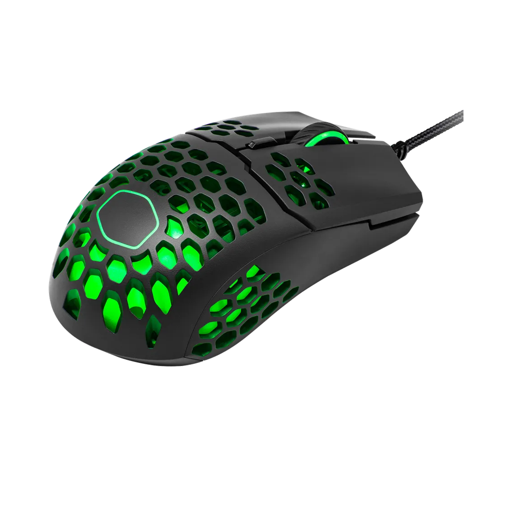 COOLER MASTER MM711 RGB Wired Gaming Mouse - Glossy Black