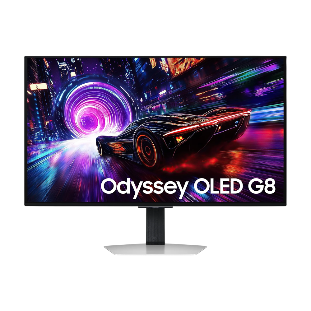 SAMSUNG ODYSSEY 32 Inch G8 G81SF 4K UHD 240 Hz HDMI 2.1 QD-OLED Gaming Monitor - White