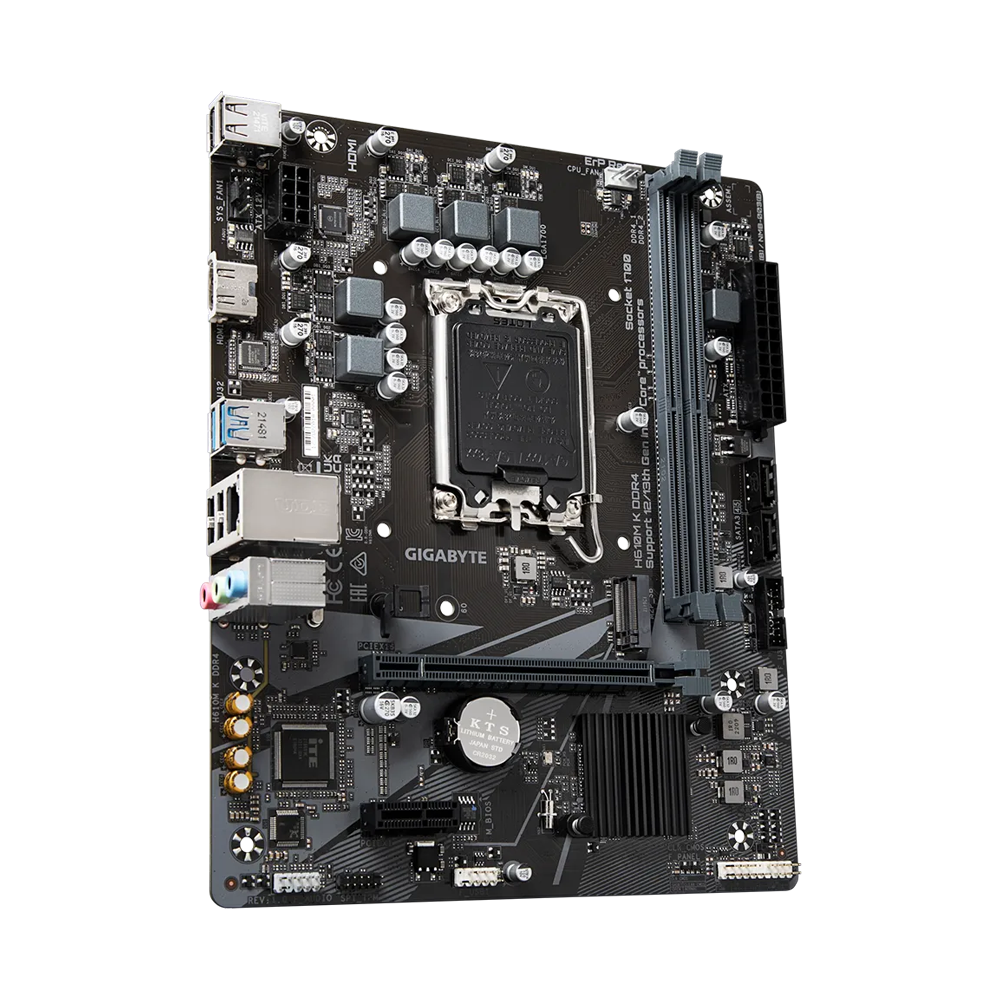 GIGABYTE H610M K DDR4 2.0 Motherboard - Black