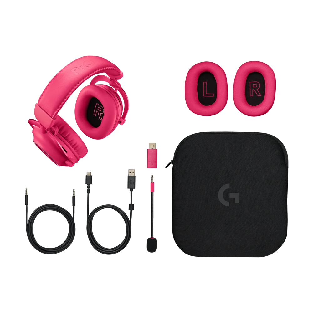 LOGITECH PRO X 2 LIGHTSPEED Wireless Gaming Headset - Pink