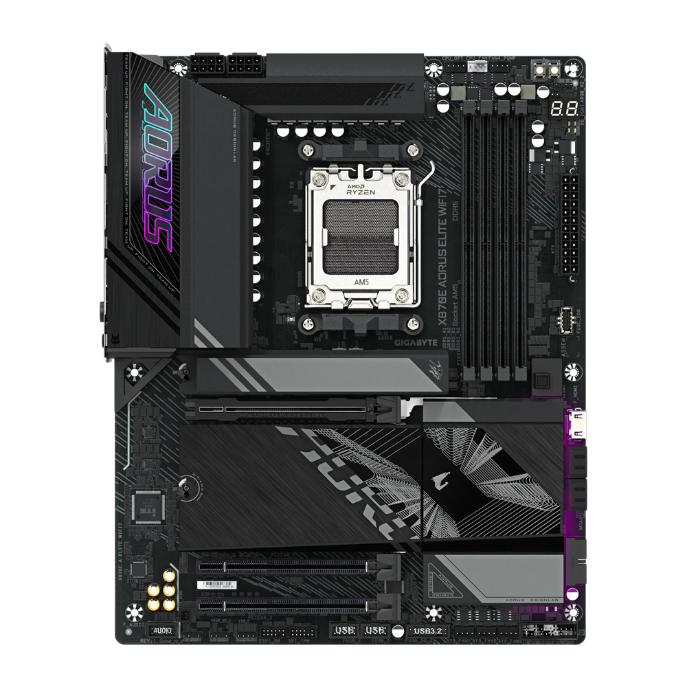 GIGABYTE X870E A ELITE WIFI7 1.1 DDR5 Motherboard - Black