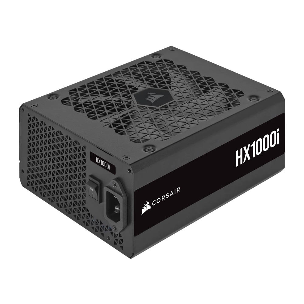 CORSAIR HX1000i 1000W Platinum Fully Modular Ultra-Low Noise ATX Power Supply (UK) - Black