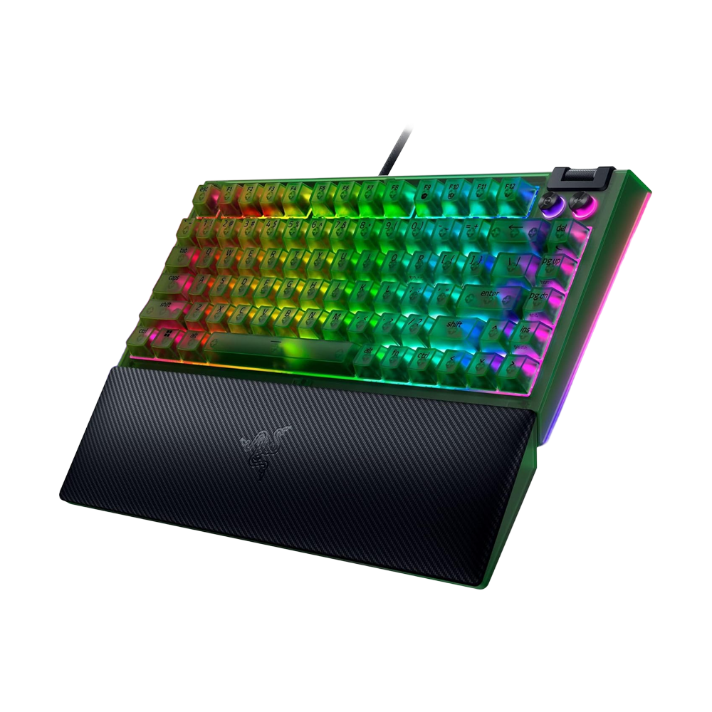 RAZER BlackWidow V4 75% Wired Mechanical Gaming Keyboard - Phantom Green