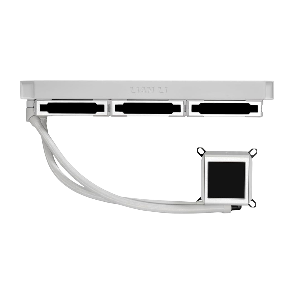 LIAN LI Galahad II LCD SL-INF 360MM ARGB CPU Liquid Cooler – White