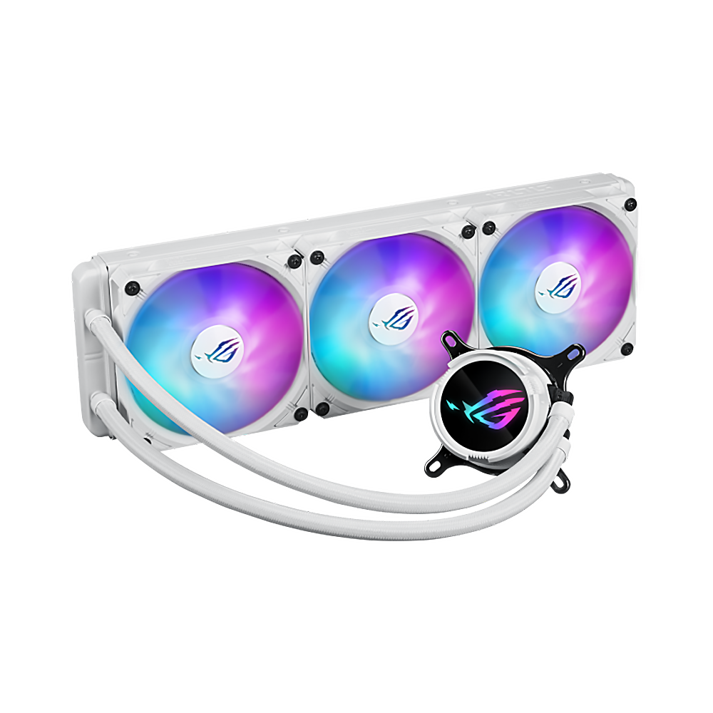 ASUS ROG STRIX LC III 360 ARGB LCD Liquid Cooler - White