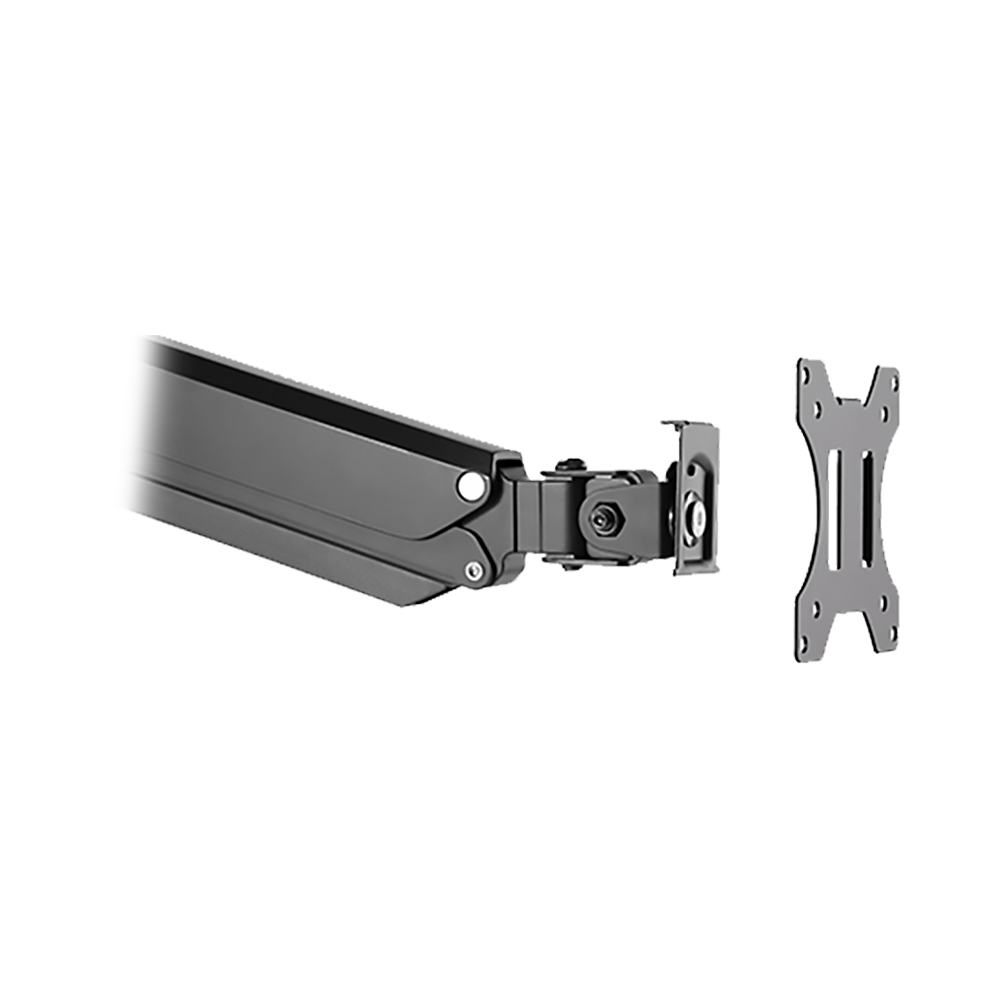Twisted Mind Single Monitor Aluminum Slim Mechanical Spring - Black
