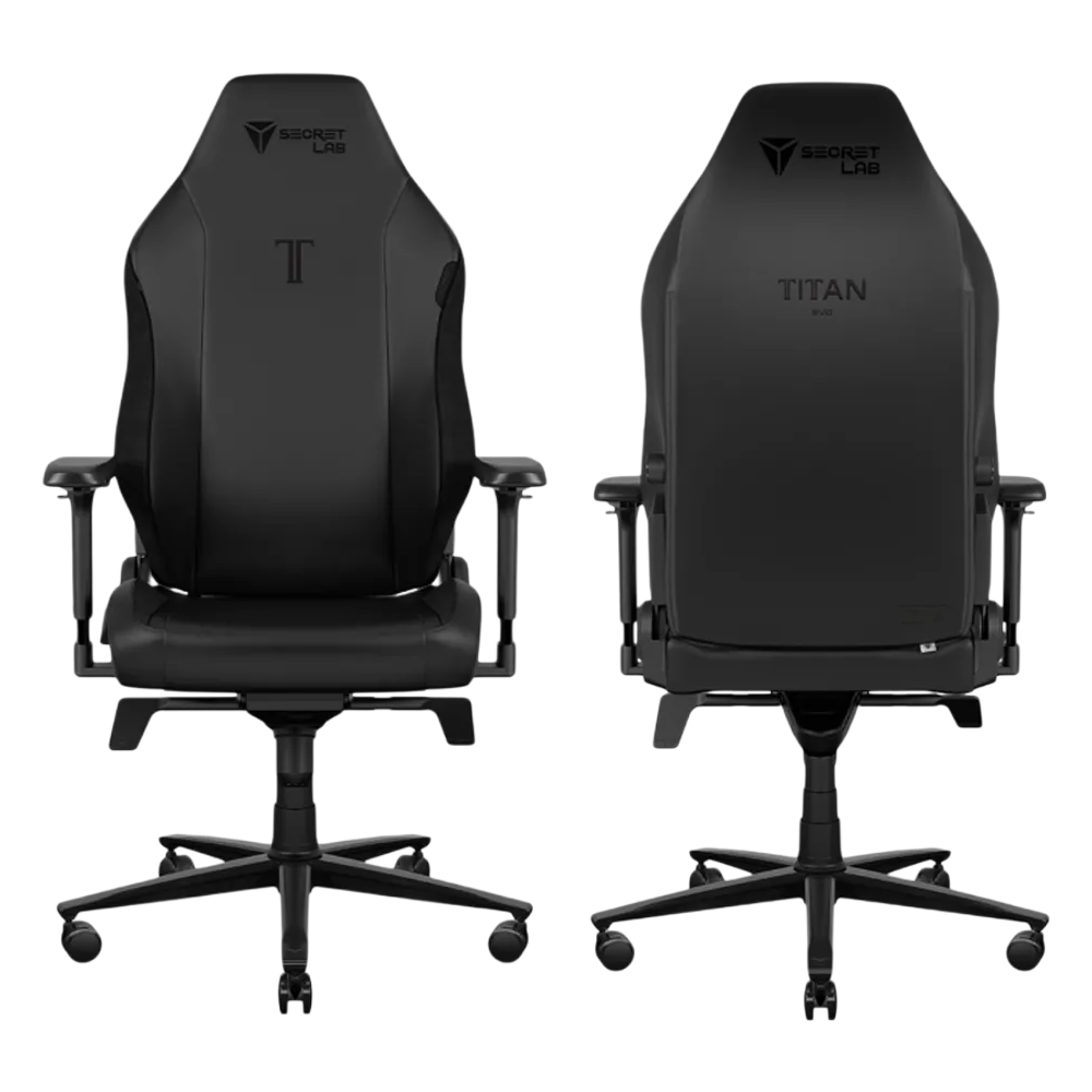 SECRETAB TITAN Evo NEO Hybrid Leatherette Gaming Chair BLACK (Size XL)
