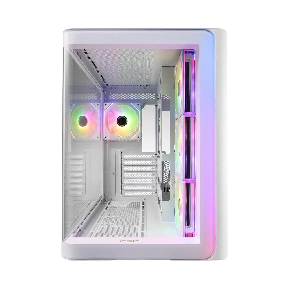 FSP M580-WA 4 RGB Fans ATX Mid Tower Case - White