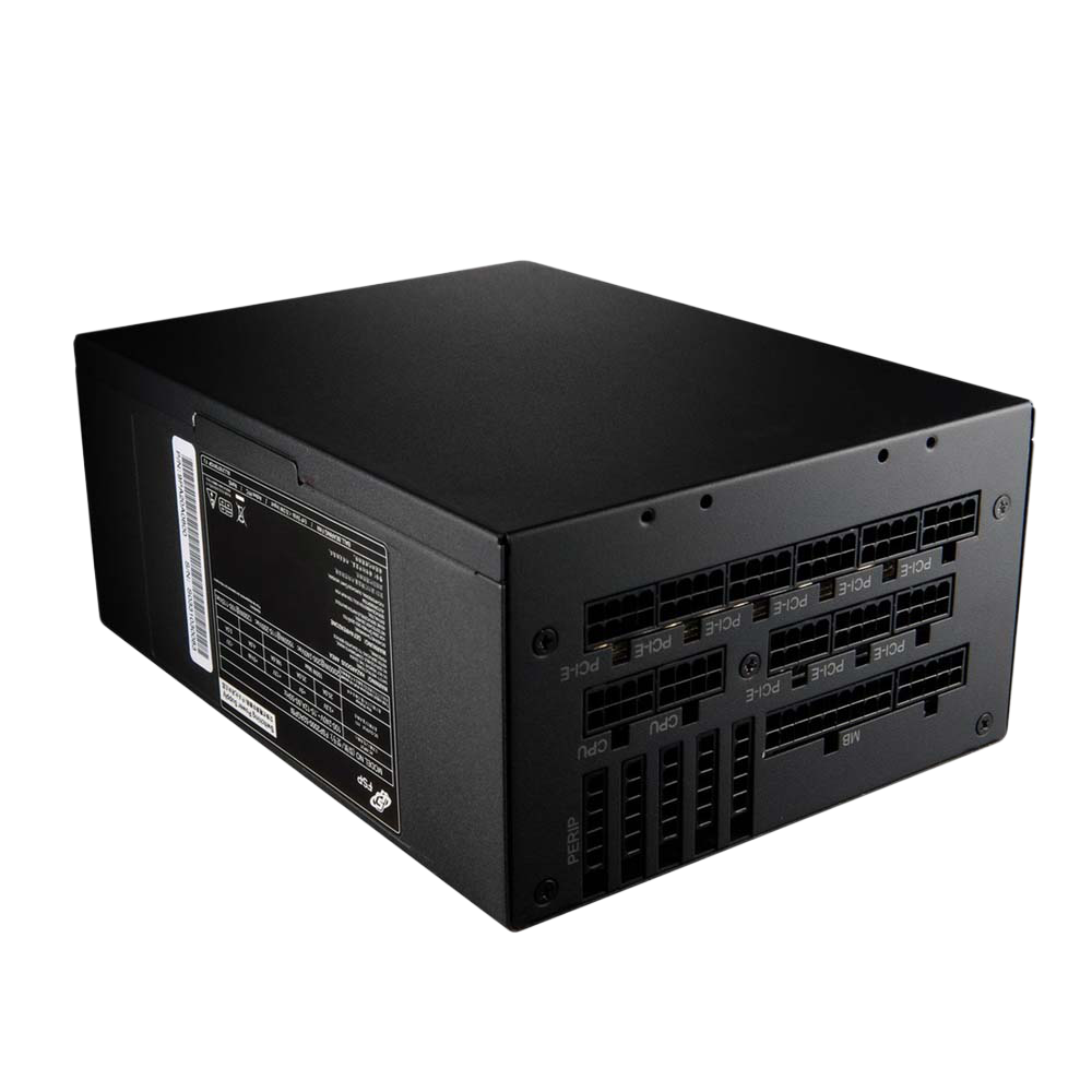 FSP CANNON PRO 2000W 80 Plus Gold PCI-E 18 Pcs Fully Modular With Active PFC Power Supply - Black
