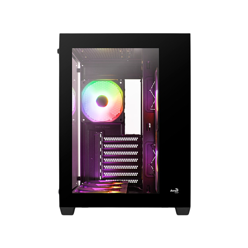 AEROCOOL DRYFT V2 ARGB Fan x 6 Mid Tower Case - Black
