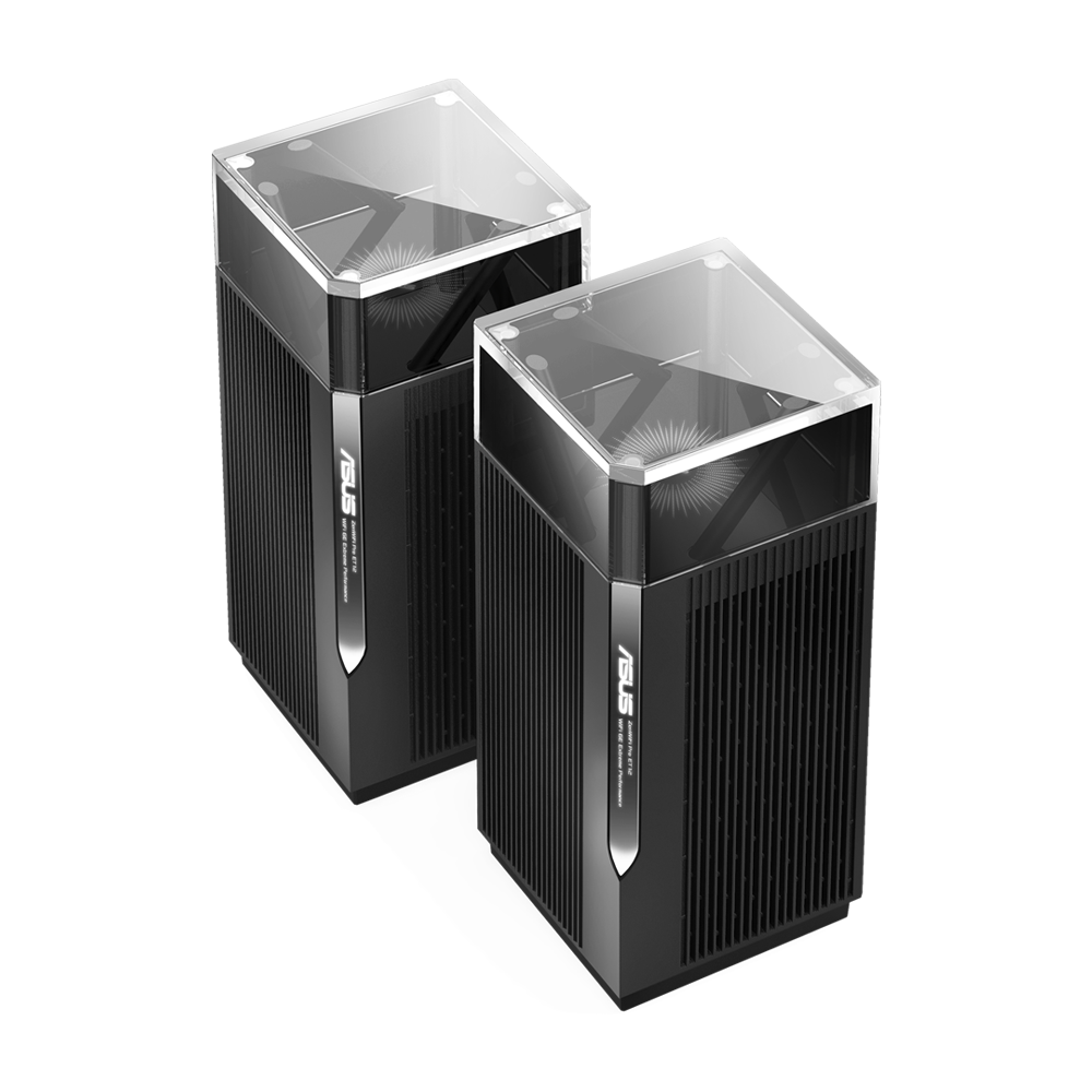 ASUS ZenWiFi Pro ET12 AXE11000 Tri-Band WiFi 6E Mesh System 2 Pack - Black