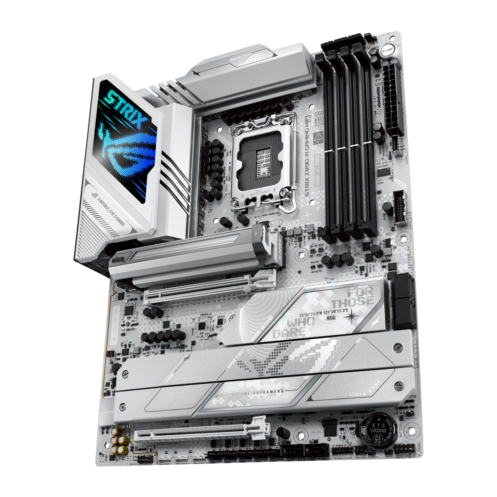 ASUS ROG STRIX Z890-A Gaming WiFi-7 DDR5 Motherboard - White