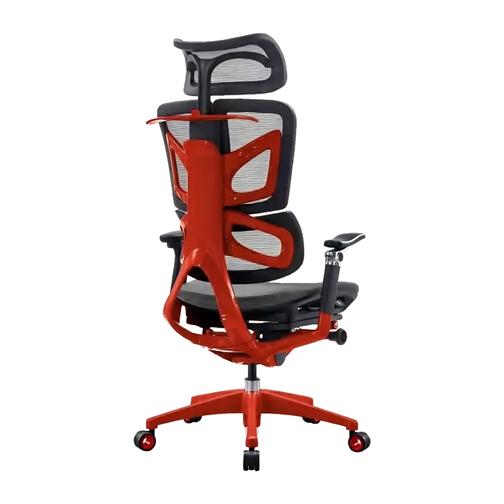 GAMVITY Ergonomic Mesh Office Chair – Red Aluminum Alloy