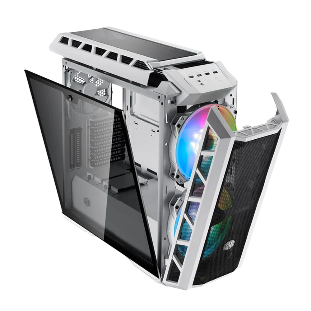 Cooler Master Master Case H500P ARGB Mesh Mid Tower Case - White