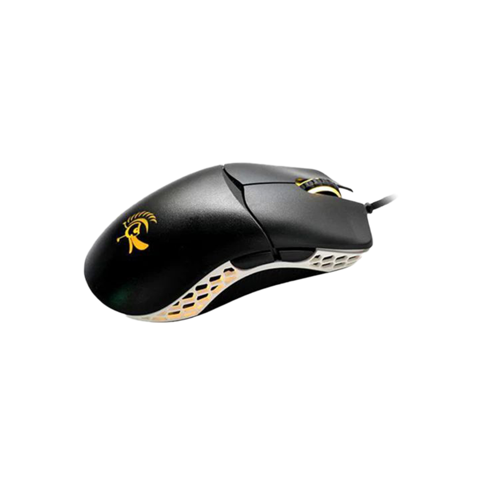 DUCKY FEATHER RGB Wired Omron Switch Gaming Mouse - Black/White