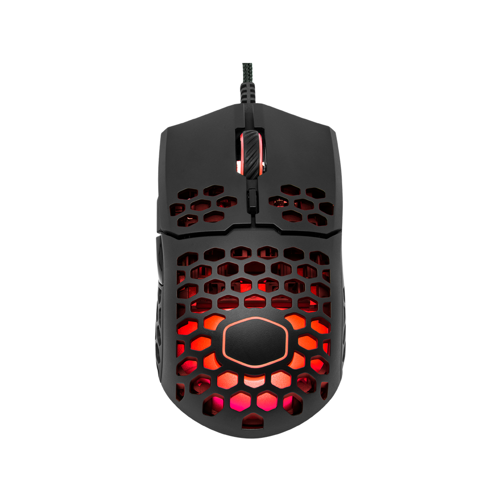 COOLER MASTER MM711 RGB Wired Gaming Mouse - Glossy Black