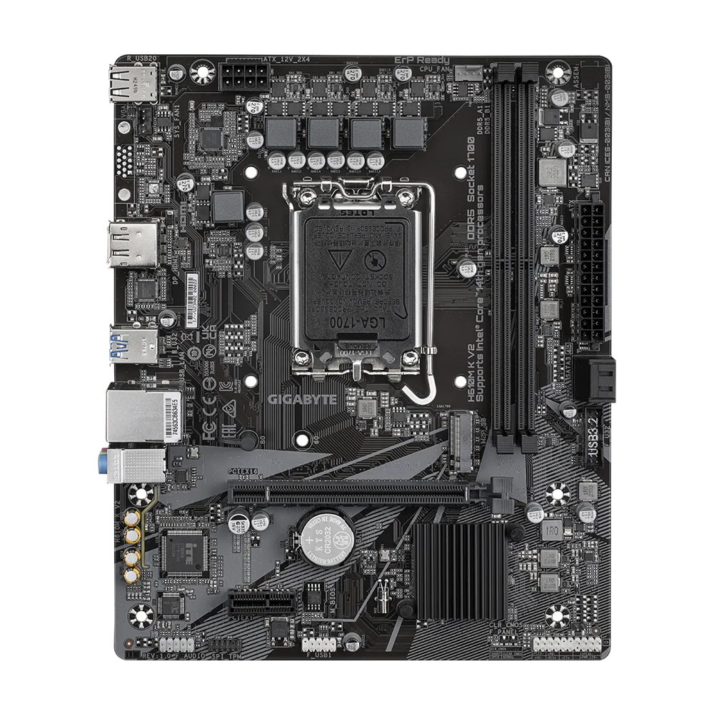 GIGABYTE H610M K V2 (rev. 1.0) DDR5 Motherboard - Black