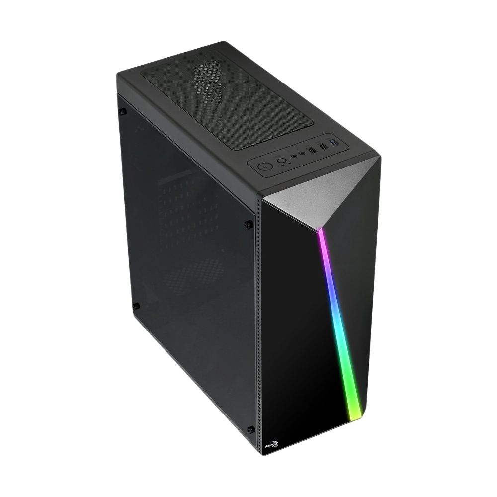 AEROCOOL SHARD V2 RGB Mid Tower Case - Black