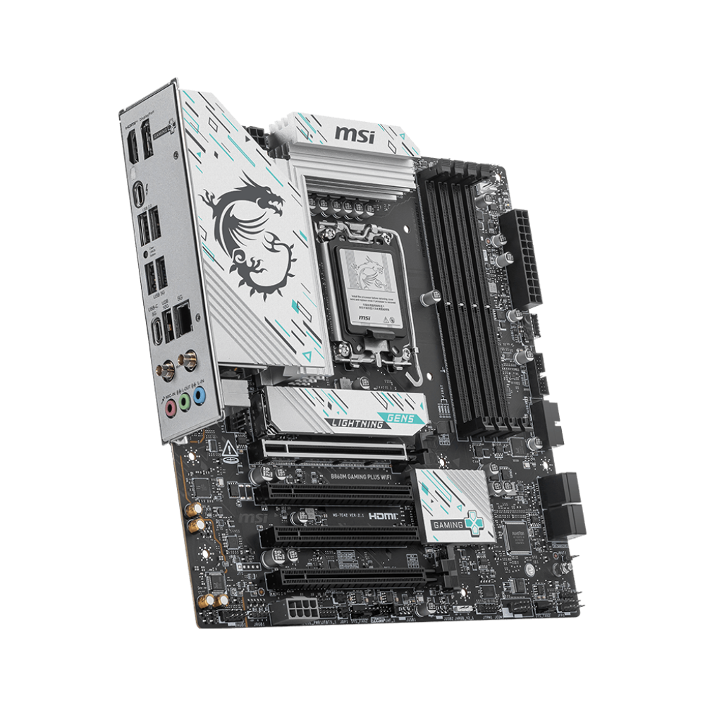 MSI B860M GAMING PLUS WIFI DDR5 Motherboard - Black