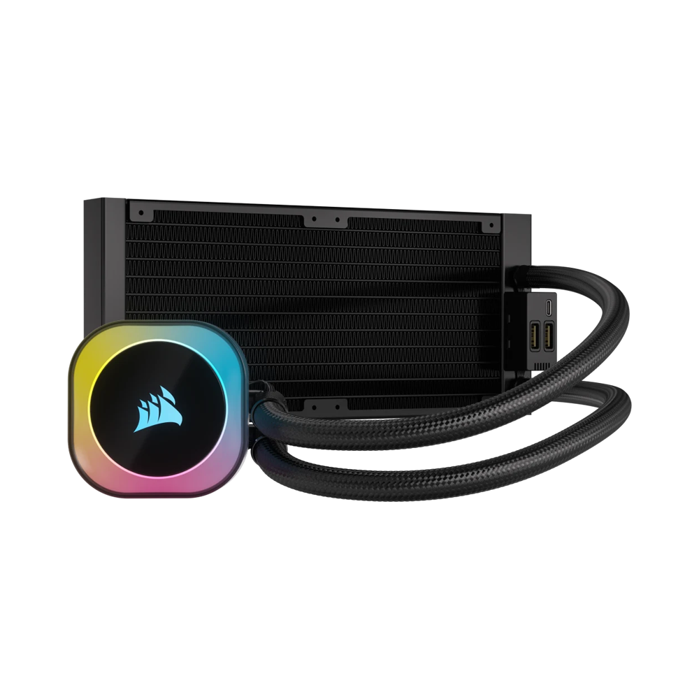 Corsair iCUE LINK H100i RGB 240mm AIO Liquid CPU Cooler - Black