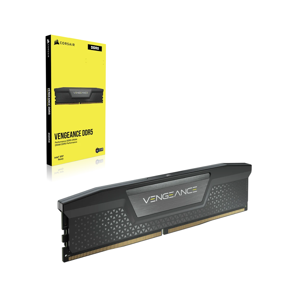 CORSAIR VENGEANCE 32GB (2x16GB) DDR5 5200MHz C40 Memory Kit - Black