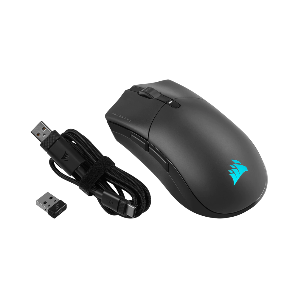 CORSAIR ICUE SABRE PRO RGB Wireless Champion Series Gaming Mouse - Black