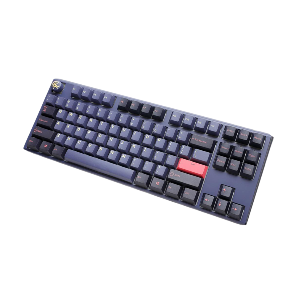 DUCKY ONE 3 TKL PBT HOT SWAP Blue Switch Cherry RGB Wired Mechanical Gaming Keyboard Arabic - Cosmic Blue
