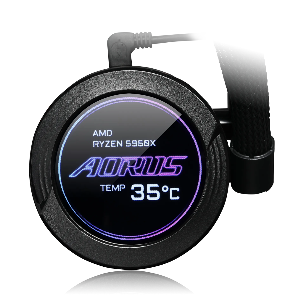 GIGABYTE AORUS WATERFORCE X 360 AIO Liquid Cooler - Black