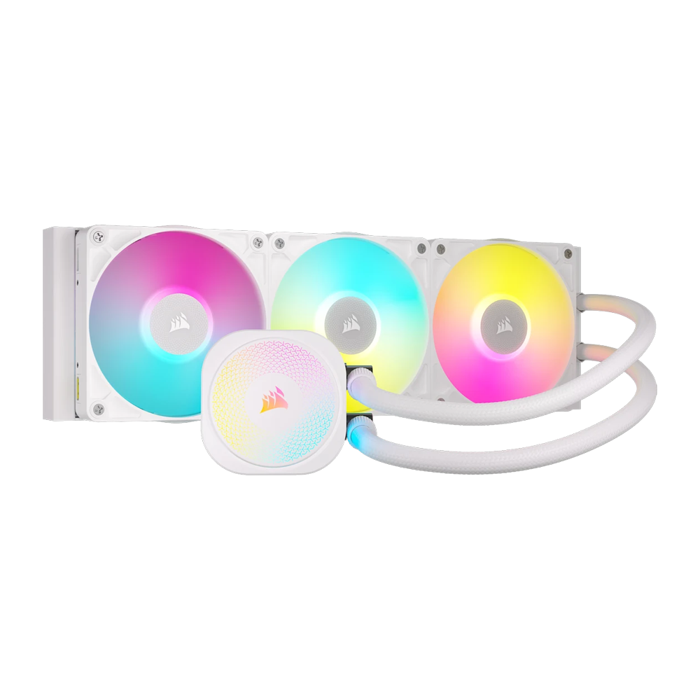 CORSAIR iCUE LINK TITAN 360 RX RGB AIO Liquid CPU Cooler - White