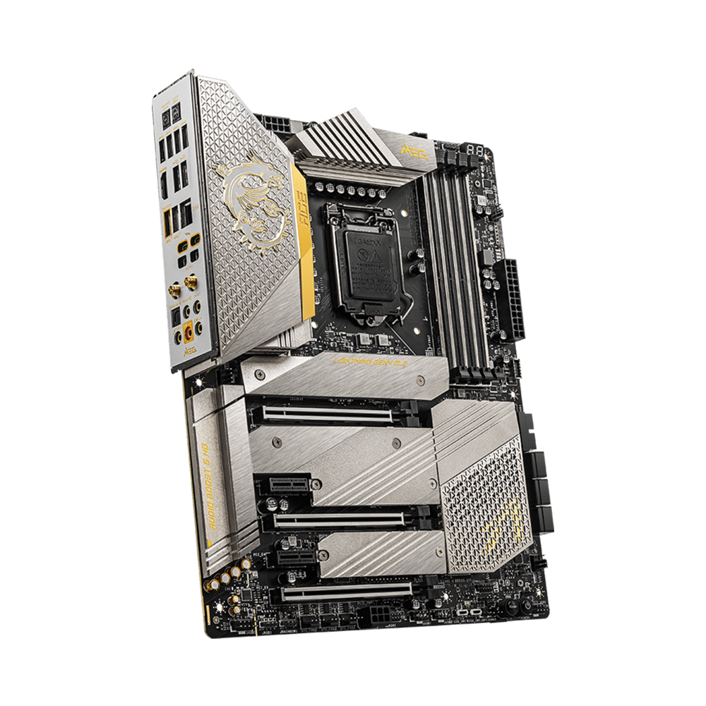 MSI MEG Z590 ACE GOLD EDITION DDR4 ATX Motherboard - White