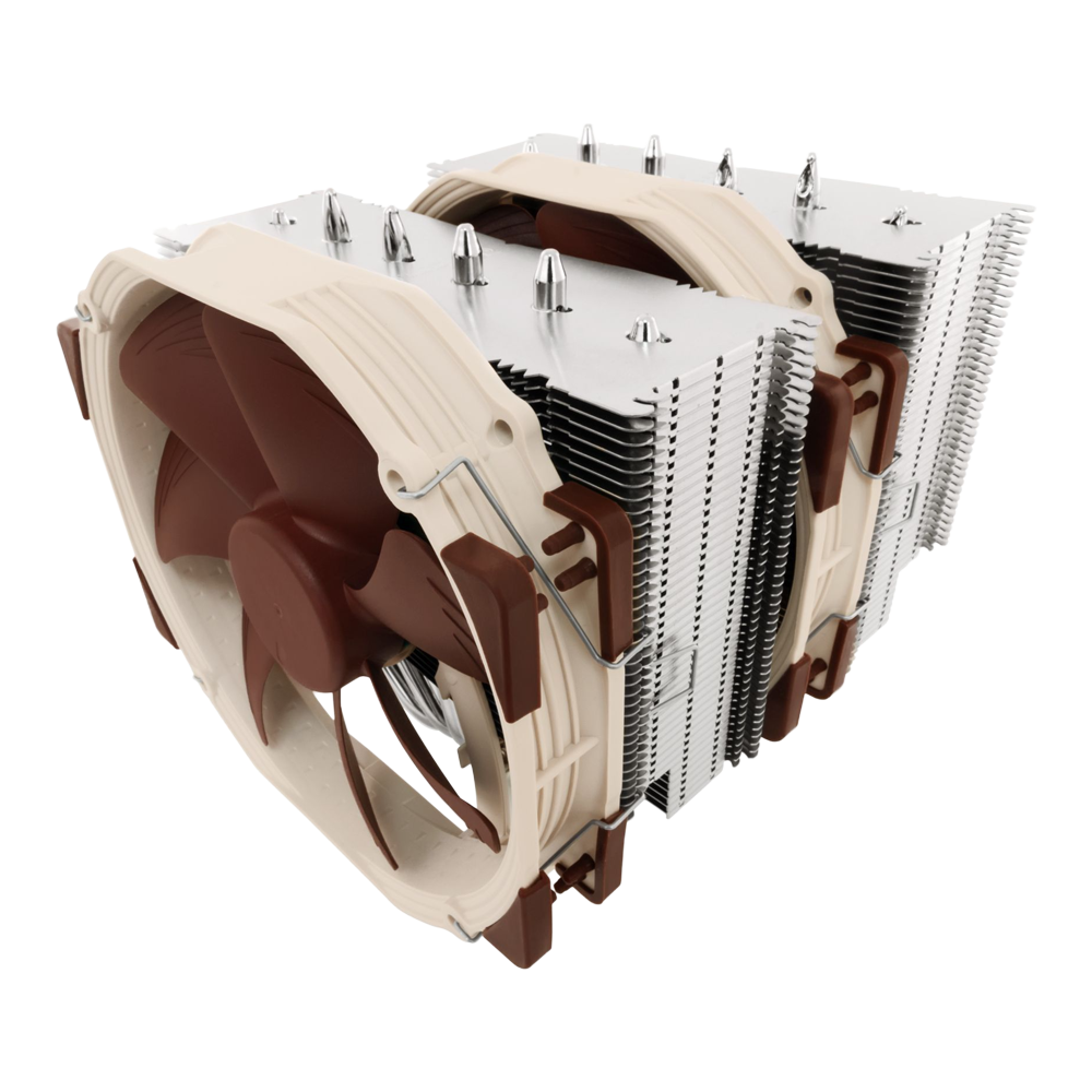 NOCTUA NH-D15 140mm PWM Premium Dual Tower CPU Air Cooler - Brown