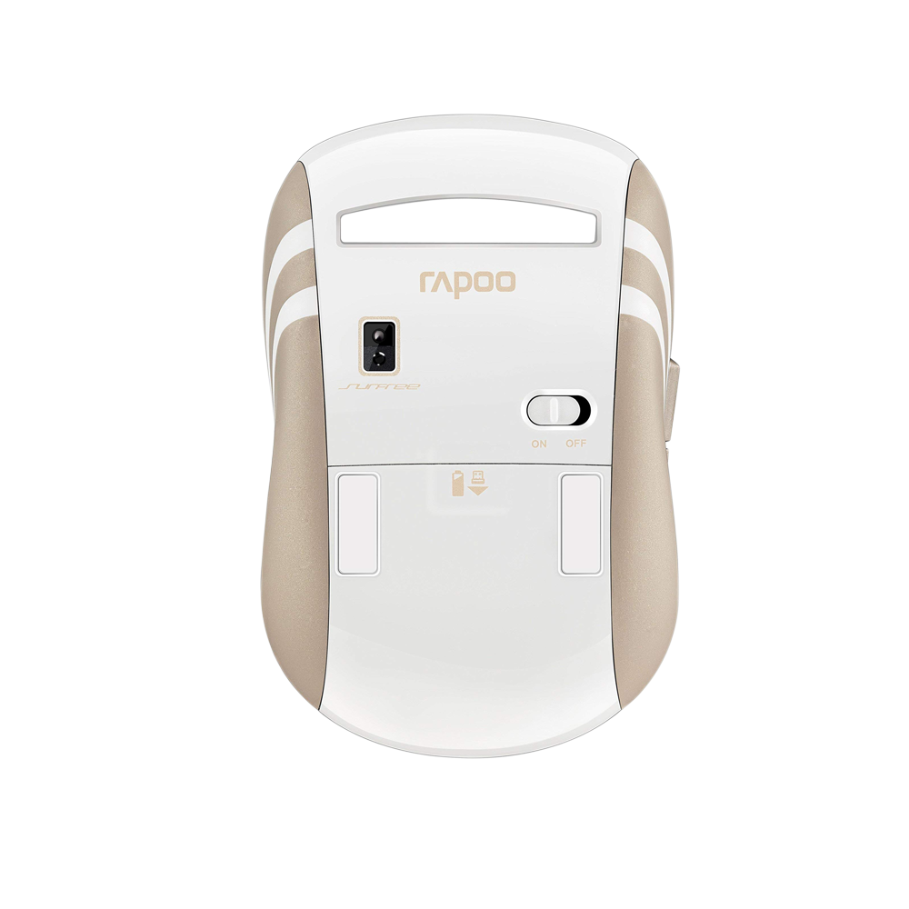 RAPOO Wireless Laser 3920P 5GHz Mouse - White/Gold