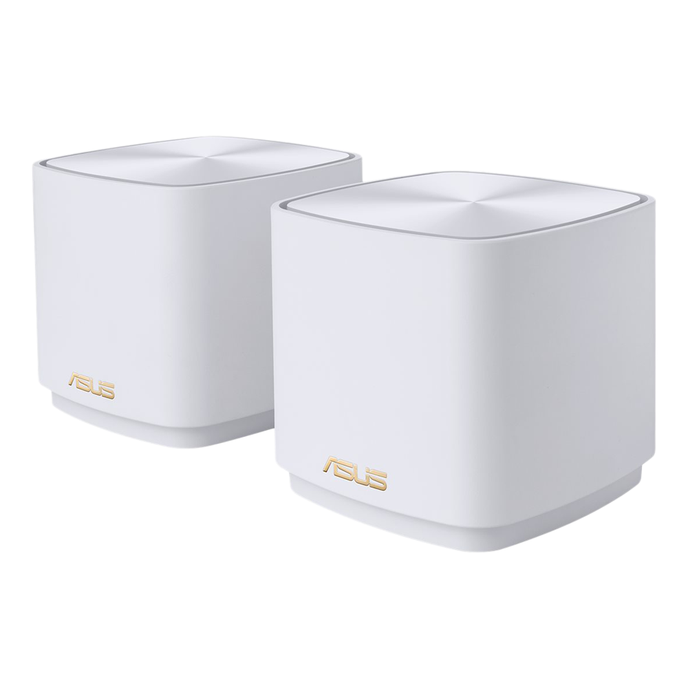 ASUS ZenWiFi AX Mini XD4 - AX1800 Wireless Whole-Home Mesh WiFi 6 System 2 Pack - White