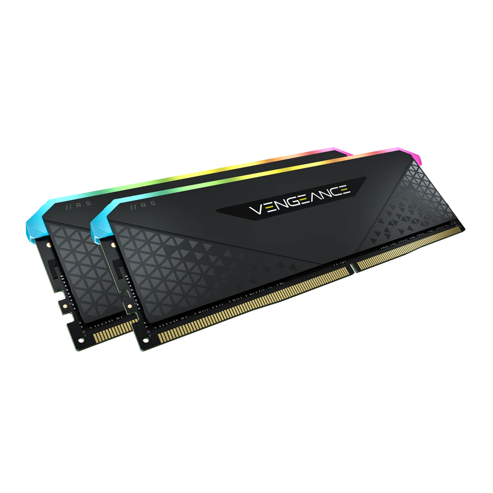 CORSAIR VENGEANCE RGB RS 64GB (2 x 32GB) DDR4 DRAM 3600MHz C18 Memory Kit - Black