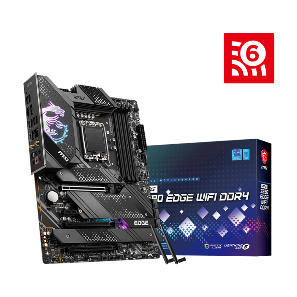 MSI MPG Z690 EDGE WIFI DDR4 ATX Motherboard - Black