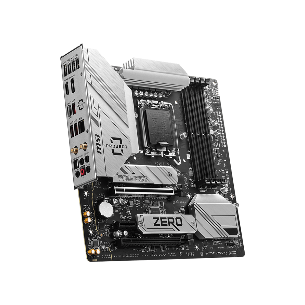 MSI B760M PROJECT ZERO DDR5 Motherboard - White
