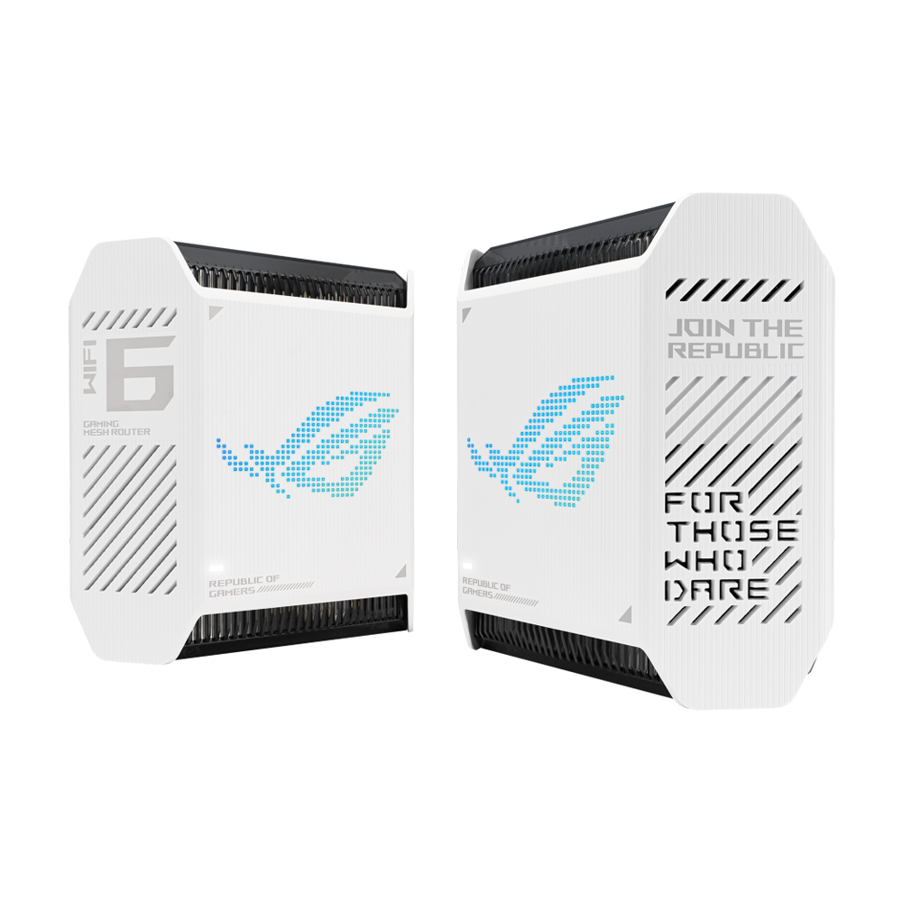 ASUS ROG Rapture GT6 Whole Home Mesh Wi-Fi 6 2-Pack System - Moonlight White