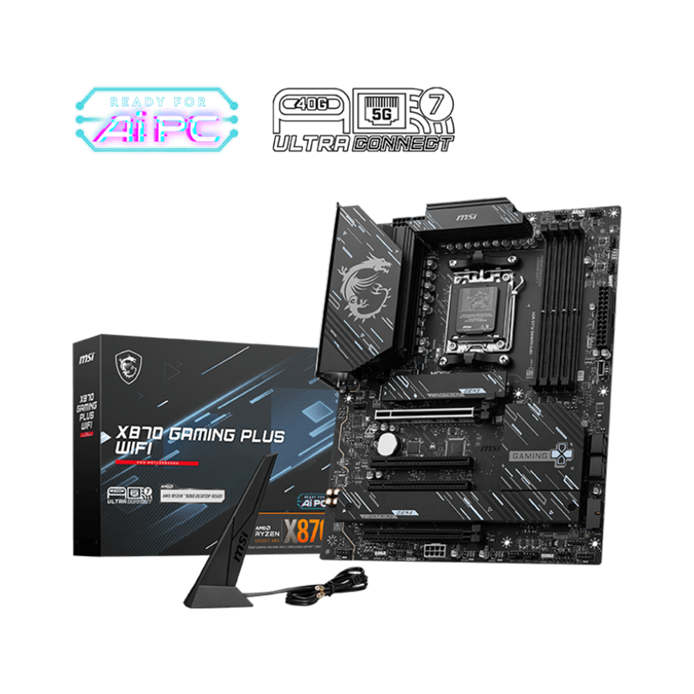 MSI X870 GAMING PLUS WIFI DDR5 Motherboard - Black