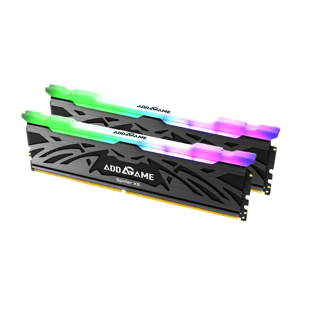 Addlink 16GBx2(32GB Kit)DDR5 6000MT/s CL38 RGB Unbuffered DIMM 288Pin With Heatsink (Black)