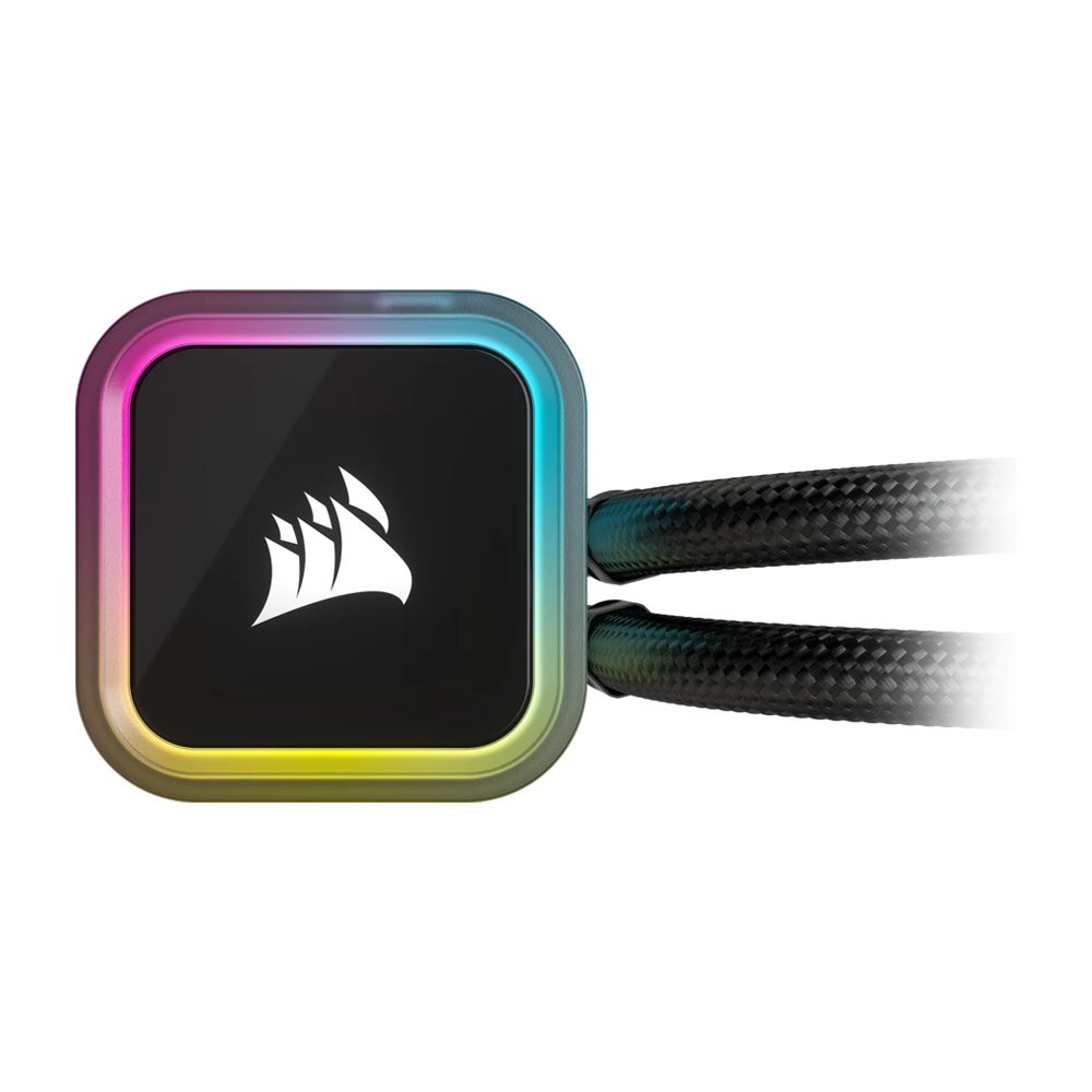 CORSAIR iCUE H100i RGB ELITE Liquid CPU Cooler - Black