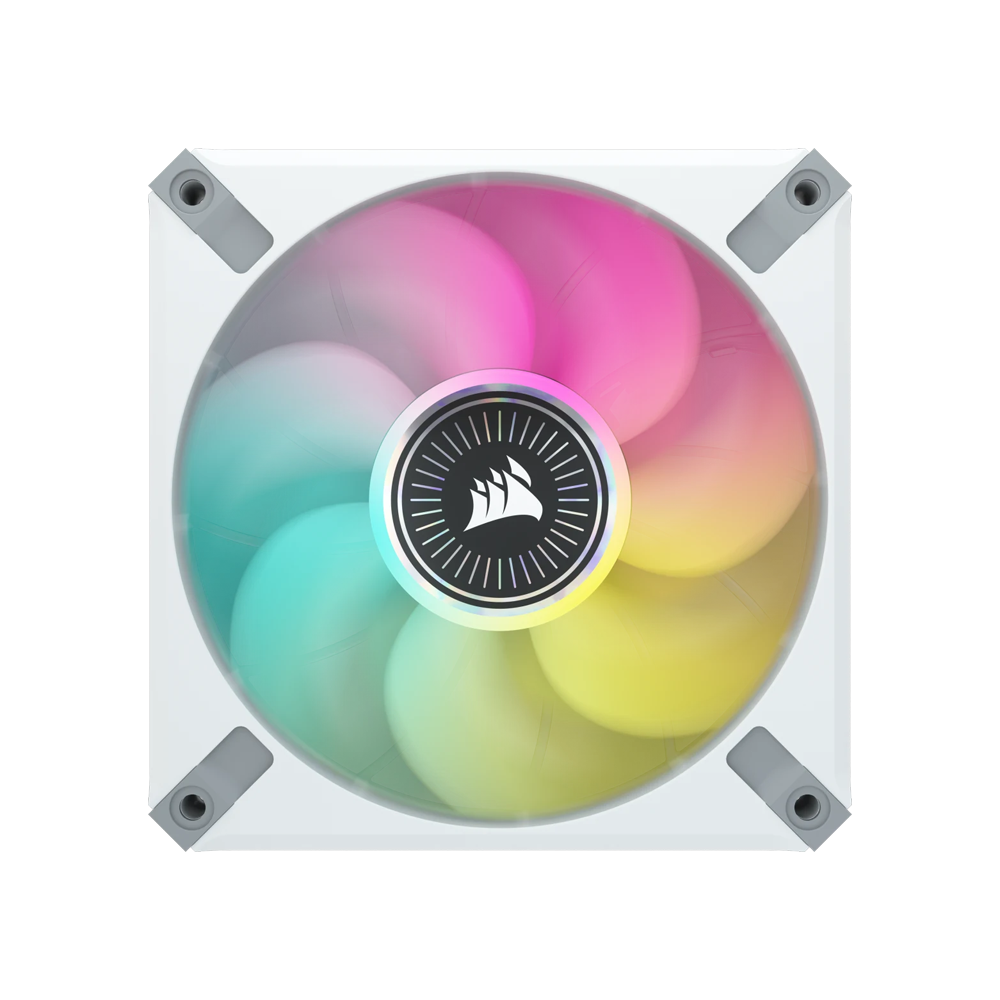 CORSAIR iCUE ML120 RGB ELITE Premium 120mm PWM Magnetic Levitation Fan - White