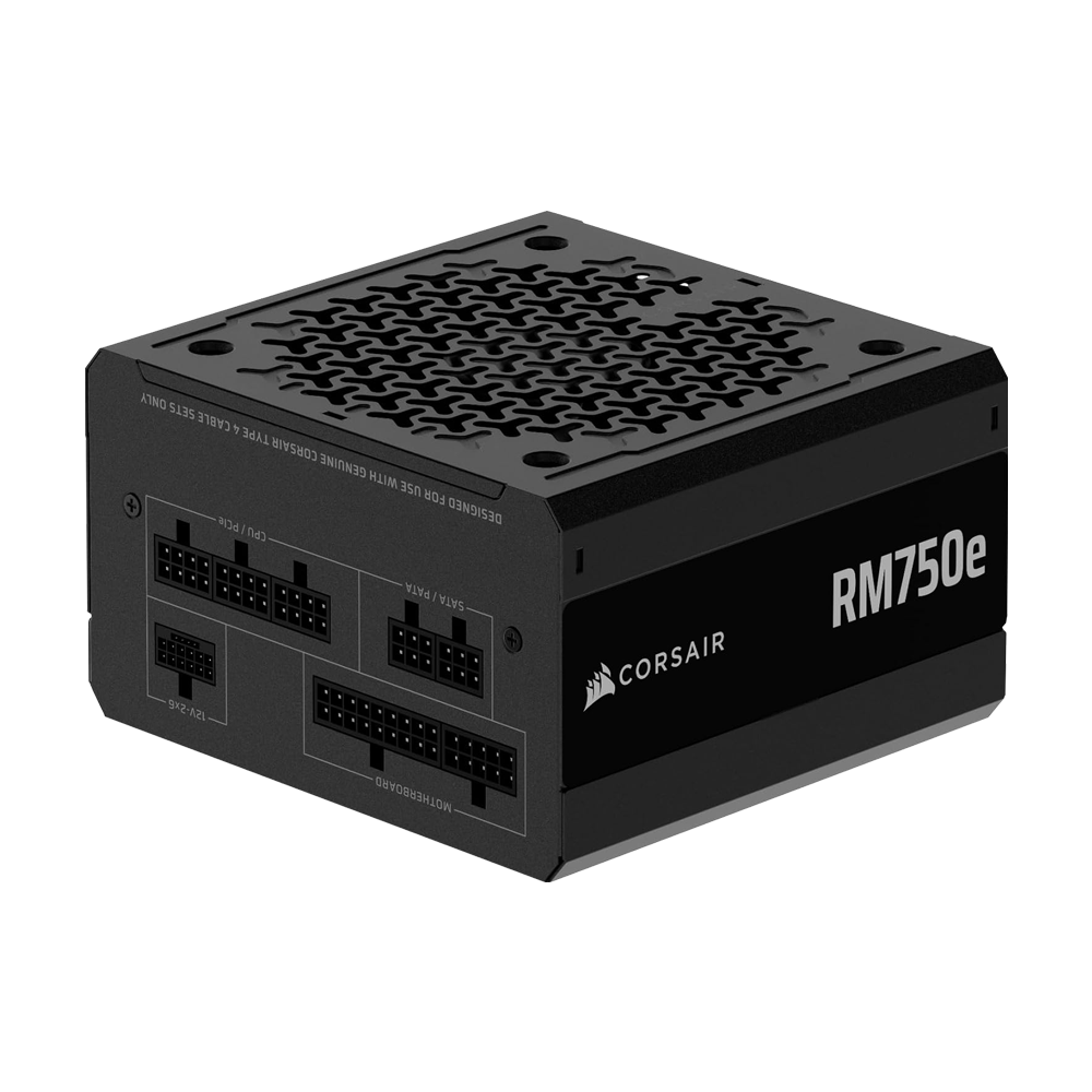 CORSAIR RM750e Fully Modular Low-Noise ATX Power Supply (UK) - Black