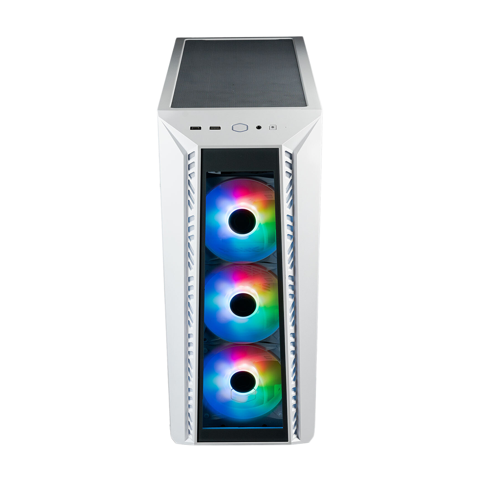 Cooler Master MasterBox MB520 Mesh ARGB ATX Mid Tower Case - White