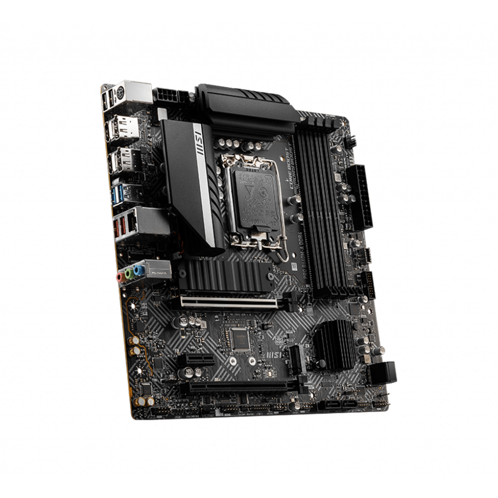 MSI PRO B660M-A DDR4 LGA 1700 mATX Motherboard - Black