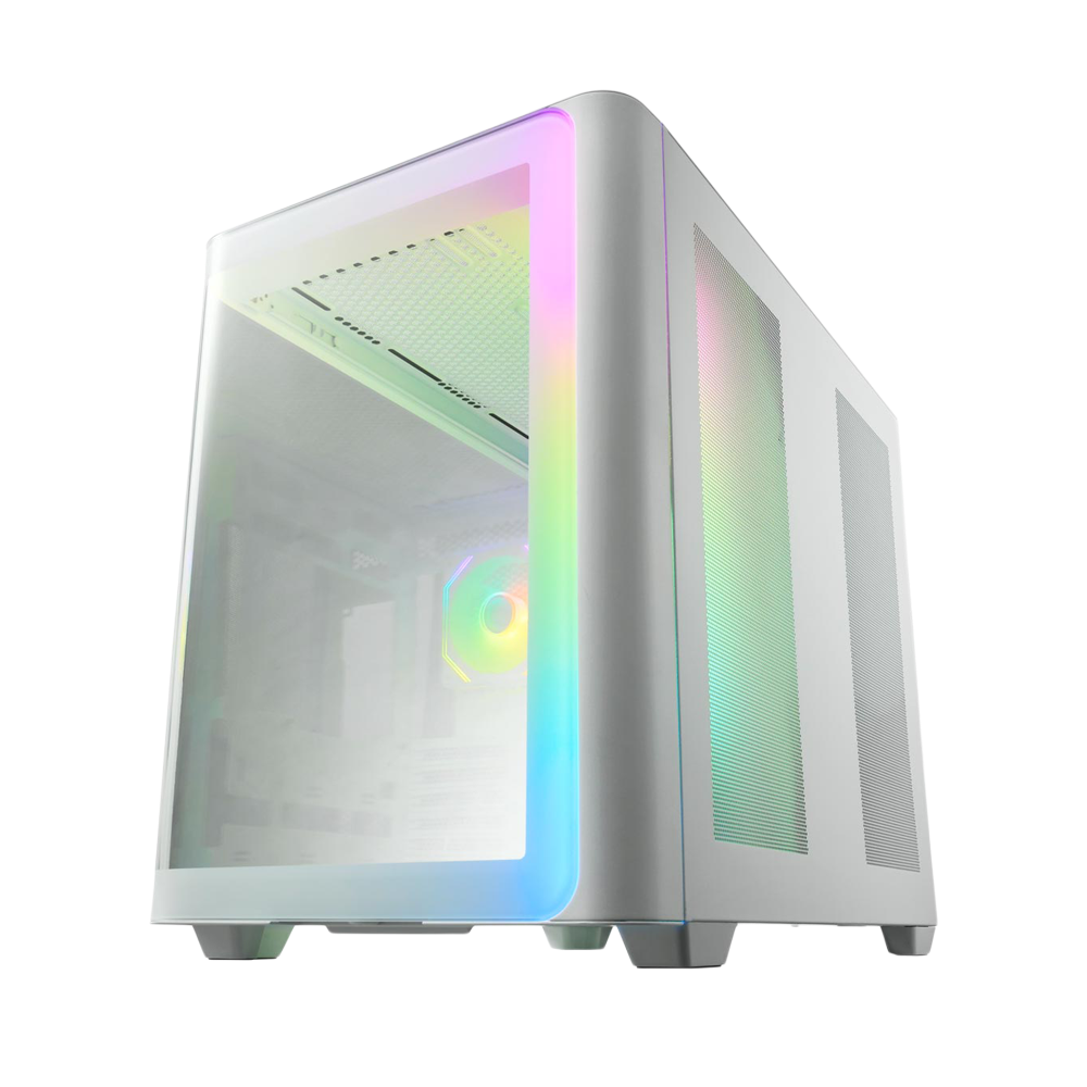 FSP M580-WA 4 RGB Fans ATX Mid Tower Case - White