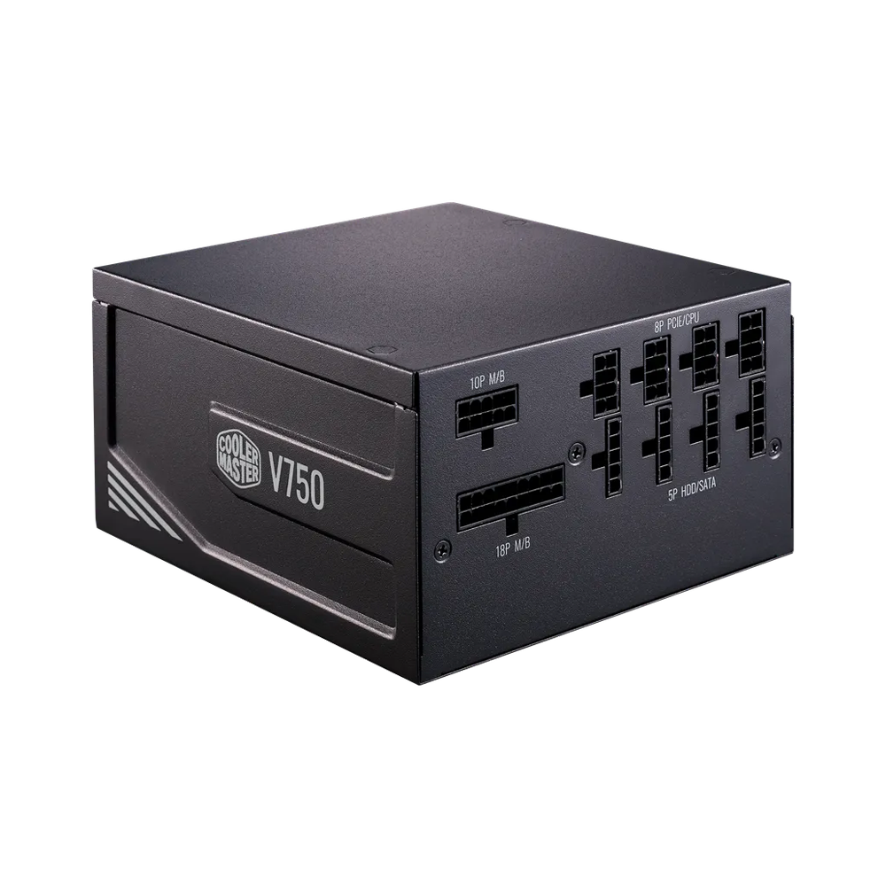 COOLER MASTER V750 750W V2 80 Plus Gold Power Supply - Black