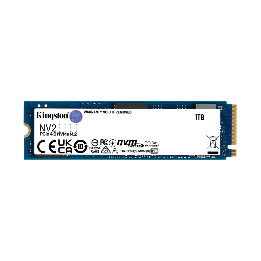 KINGSTON NV2 M.2 2280 PCIe GEN4X4 NVMe SSD (R:3,500 MB/s W:2,100 MB/s) - 1TB