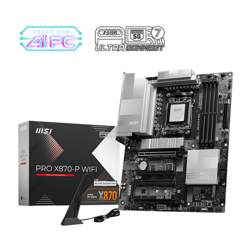 MSI PRO X870-P WIFI DDR5 Motherboard - Black