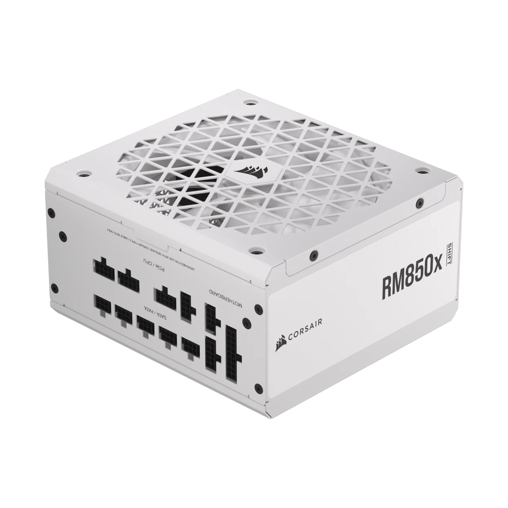 CORSAIR RM850x 850W 80 Plus Gold Shift Fully Modular Low Noise Side Connectors Power Supply - White
