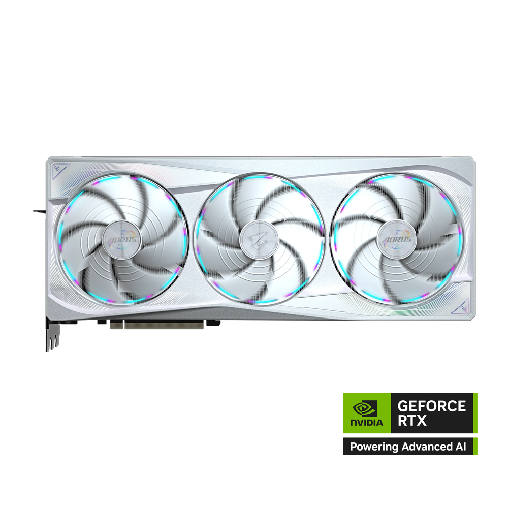GIGABYTE AORUS NVIDIA GEFORCE RTX 5090 MASTER ICE 32GB GDDR7 DLSS 4 Graphics Card - White